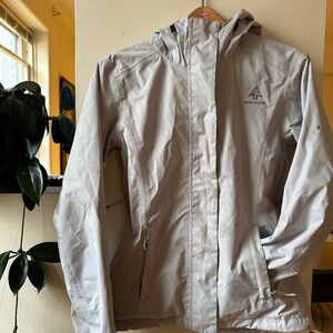 XS White Woods Rain Jacket